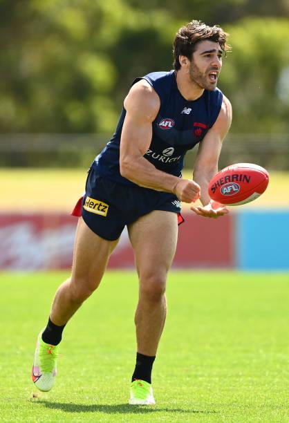 christian-petracca-of-the-demons-handballs-during-a-melbourne-demons-picture-id1357367885.jpg